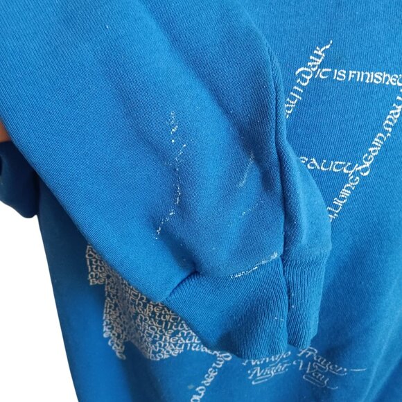 XL Vintage Sweatshirt Southwest Indian Foundation Navajo Prayer Hanes 1990's USA - Picture 4 of 8